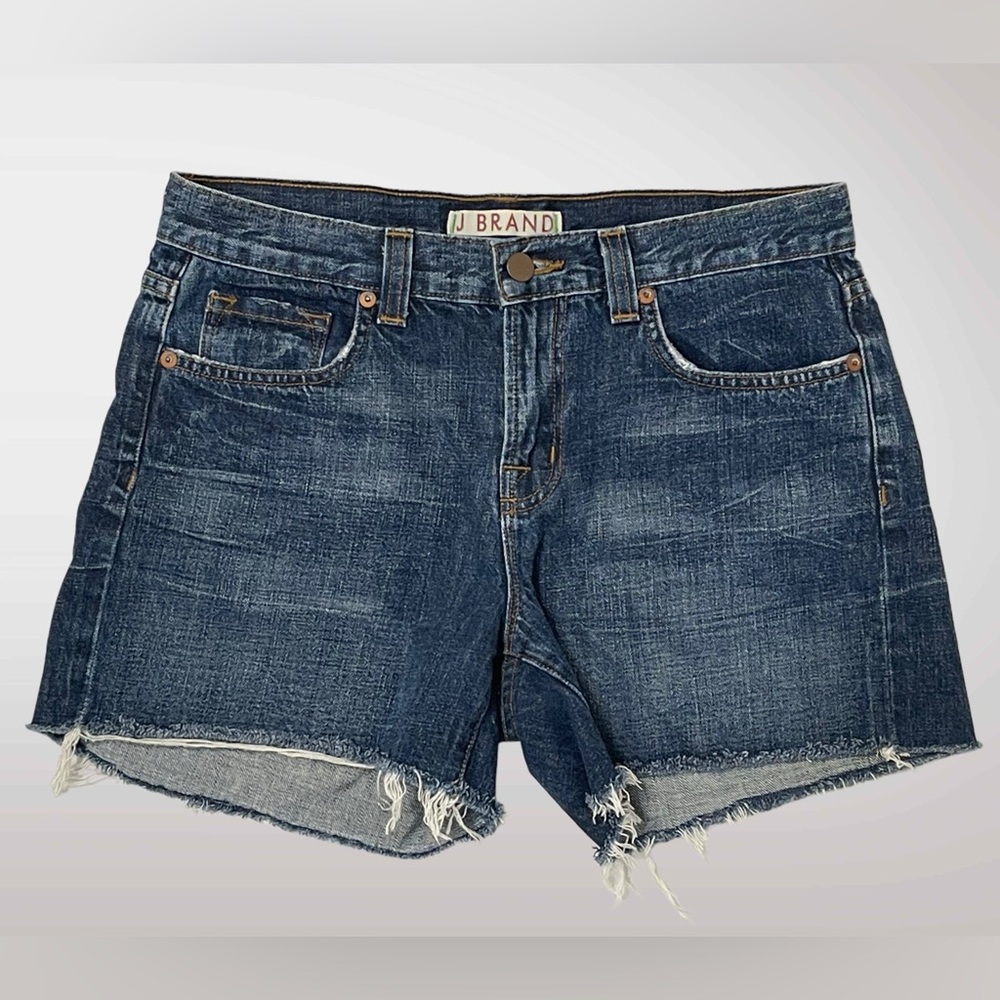 J Brand Distressed Indigo Jean Shorts